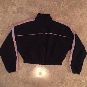 Forever 21 Cropped Track Suit Top